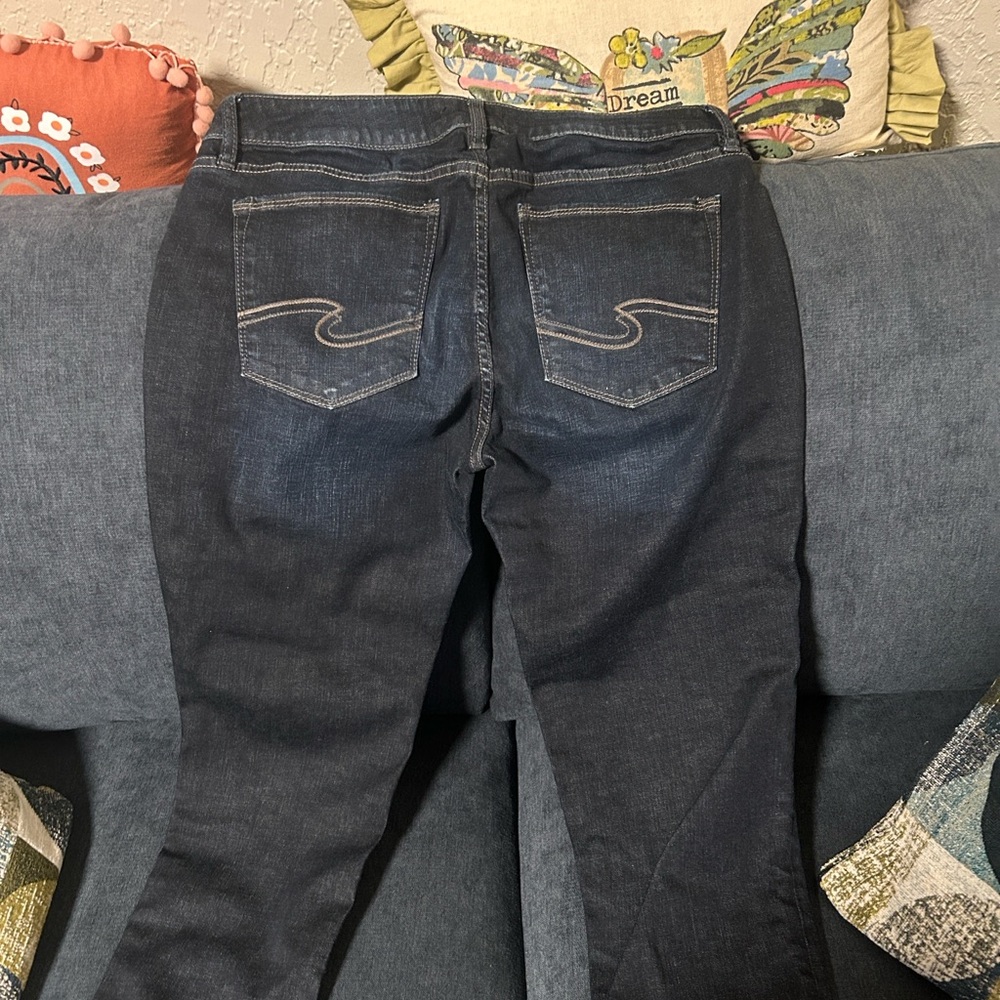 Silver Jeans Women's Dark Indigo Skinny Jeans
